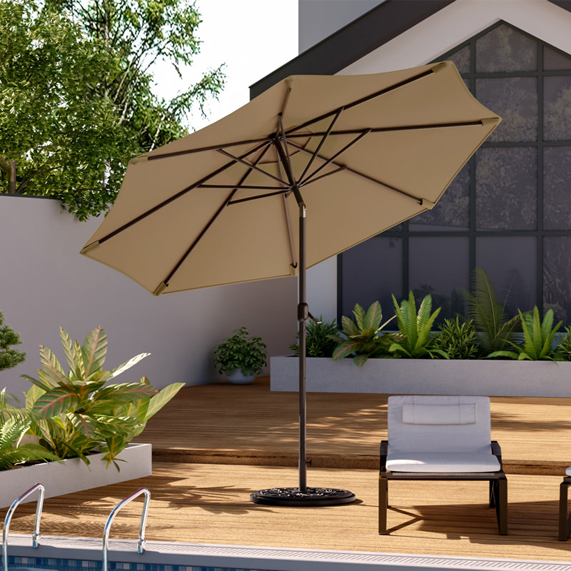 Aaroon 300cm Market Parasol, Khaki