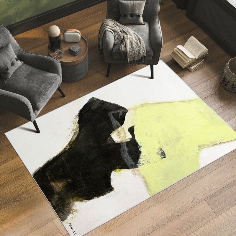 Area Washable Abstract Area Rug, Power-loomed, Heavenly Softness with Non-Slipping Backing