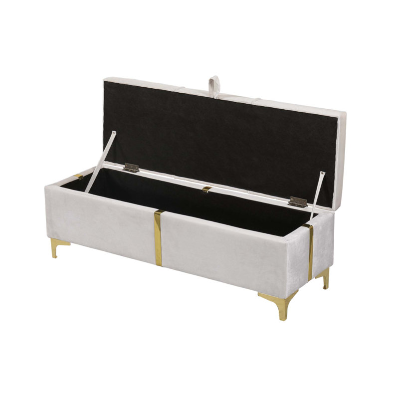 Elegant Upholstered Storage Ottoman