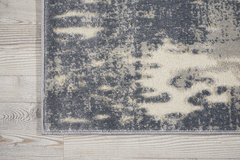 Gleam Area Rug in Slate Gray/Ivory, Rectangle 5'3" x 7'3"