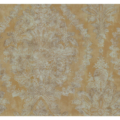 Rouleau de papier peint lisse 27 pi 27 po Charleston Damask