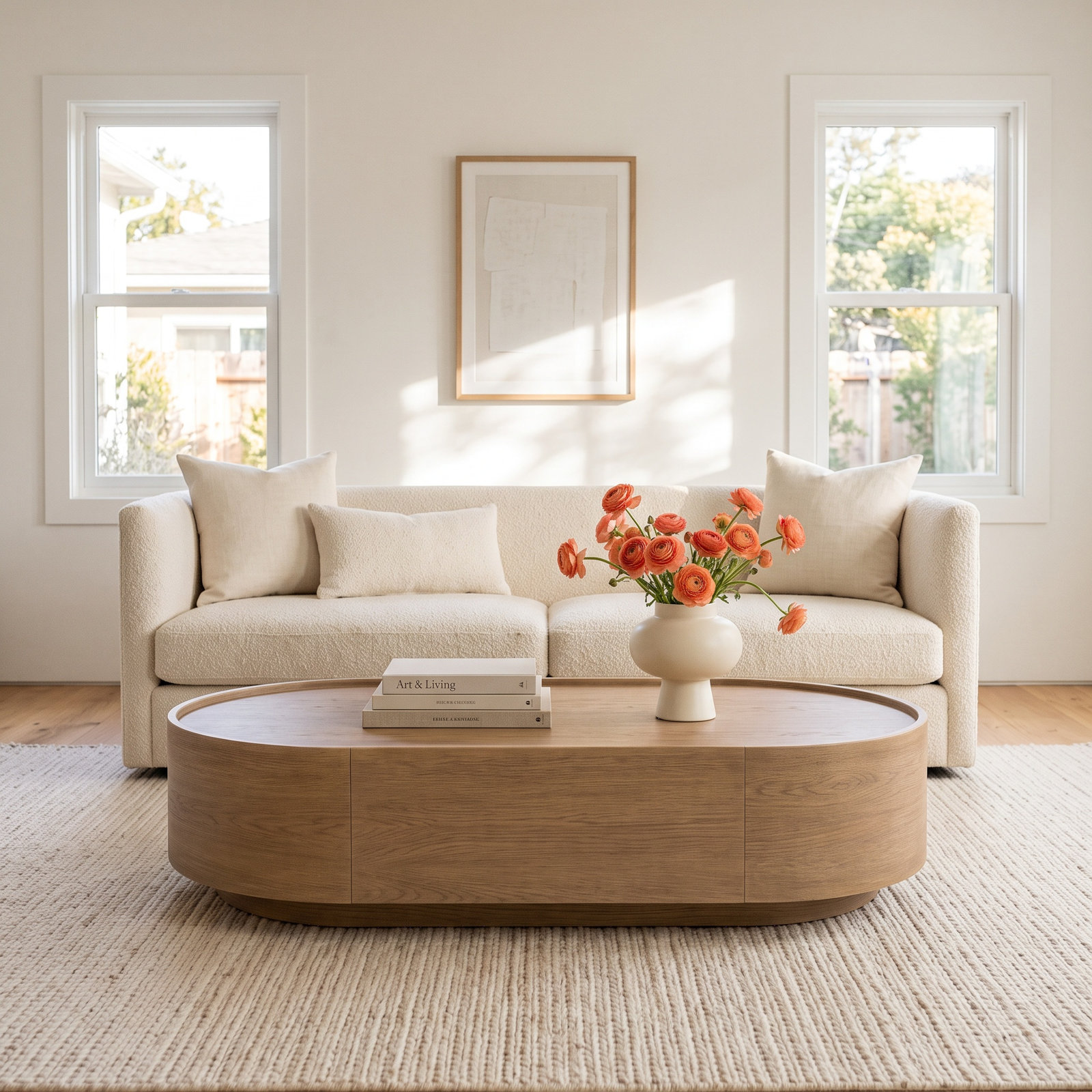 Kafta Coffee Table-Warm Natural Flat Oak