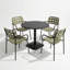 4 - Person Steel Dining Set-147529875-147529877