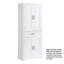 Armoire de rangement de salle de bain avec tiroirs de porte-1463396212