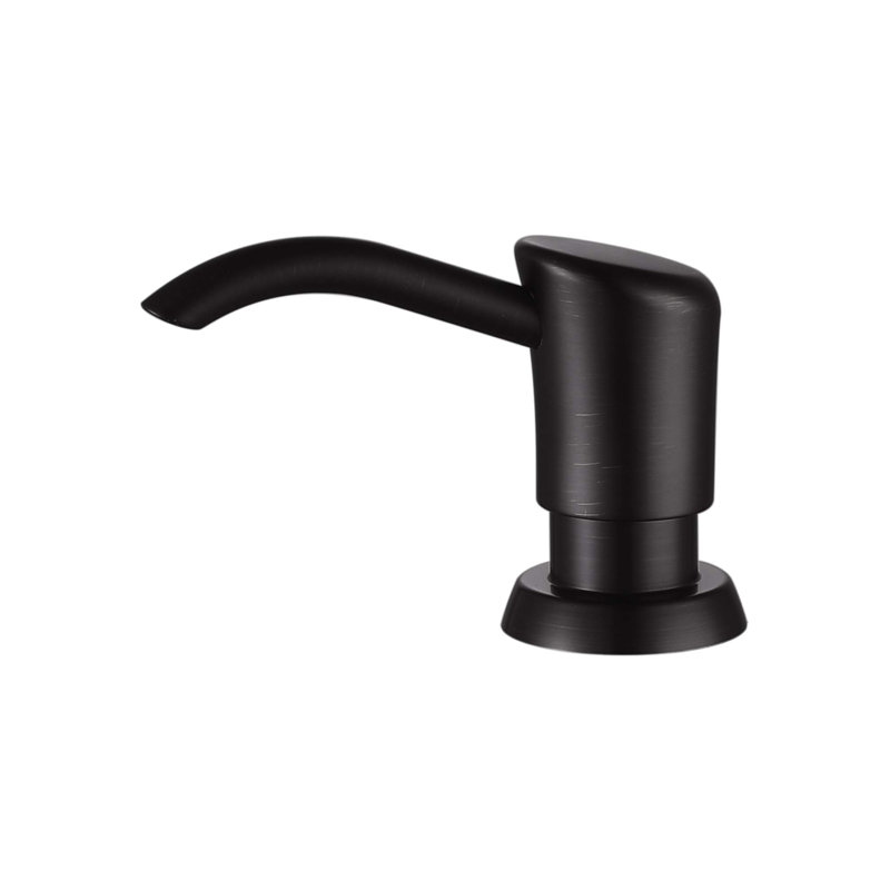 Built in Sink Soap Dispenser or Lotion Dispenser for Kitchen Sink Pump Head with 13 Ounce Soap Bottle, Oil Rubbed Bronze
