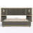 Calviano Upholstered Platform Bed With Wingback Headboard, LED Lighting, And Storage Side Panels-117216290-117216291