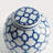 Canton Ceramic Blue and White Chinoiserie Link Lidded Jar