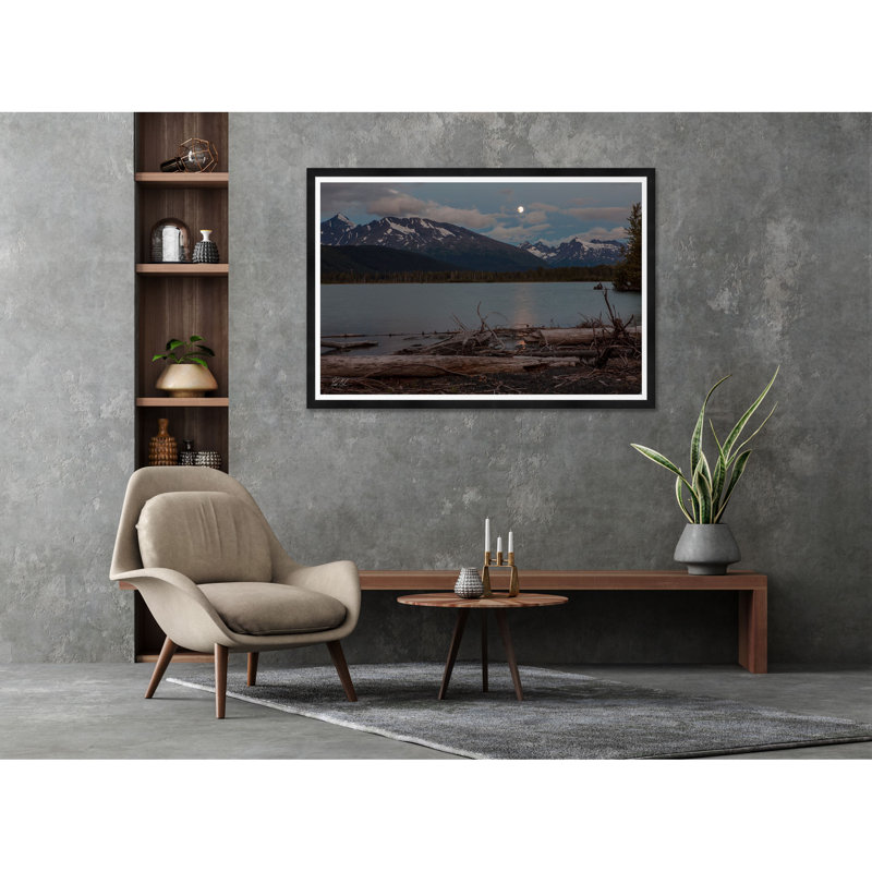 Bois flottant clair de lune I, Noir, H 35,5 po x l 54,75 po x P 1,5 po