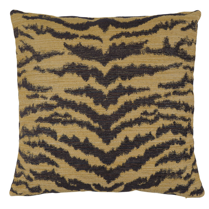 Coussin Shivalik Hills Tiger, H 22 po x l 22 po, Carré