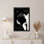 «Less Is More Jewel Elegance Silhouette Woman with Pearls and Gold Accents», reproduction d'art sur toile tendue sur toile, ensemble de 1