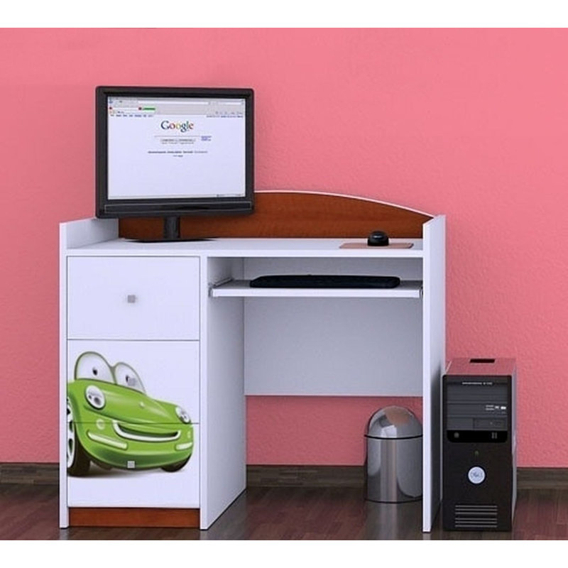 Severine 100cm Computer Desk, Brown