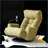 Adjustable Lounge Sofa Chair, 360° Rotatable 5-Position Ergonomic with Phone Holder | Green | Metal