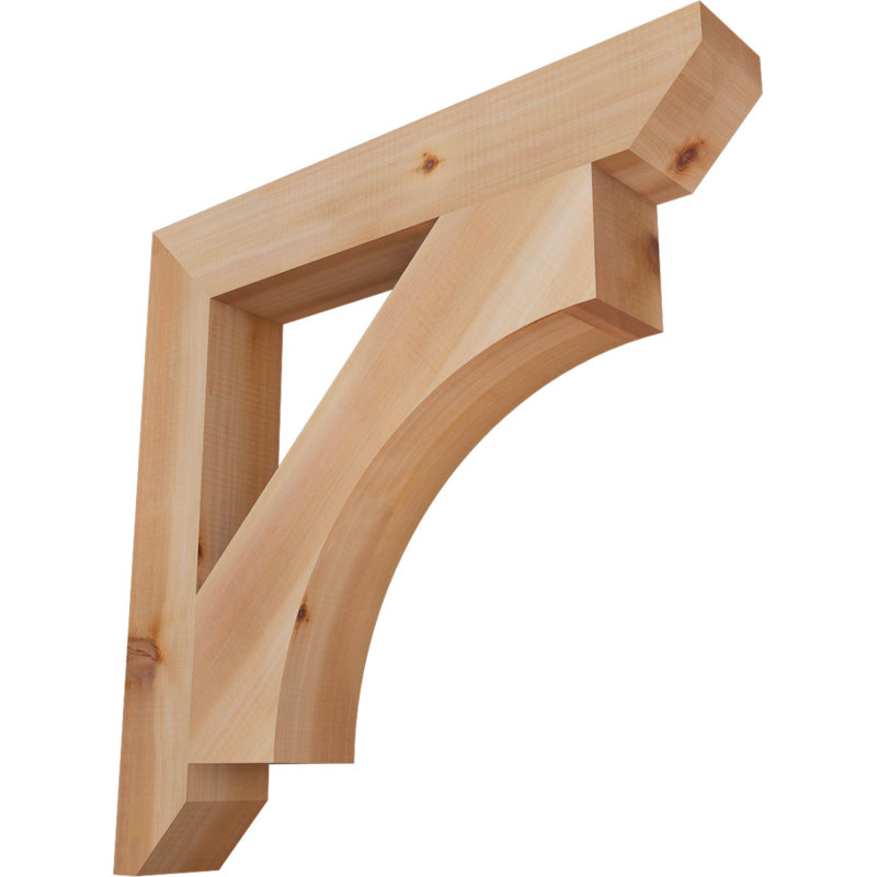 Support en bois Westlake, Cèdre rouge, H 26 po x l 3,5 po x P 26 po