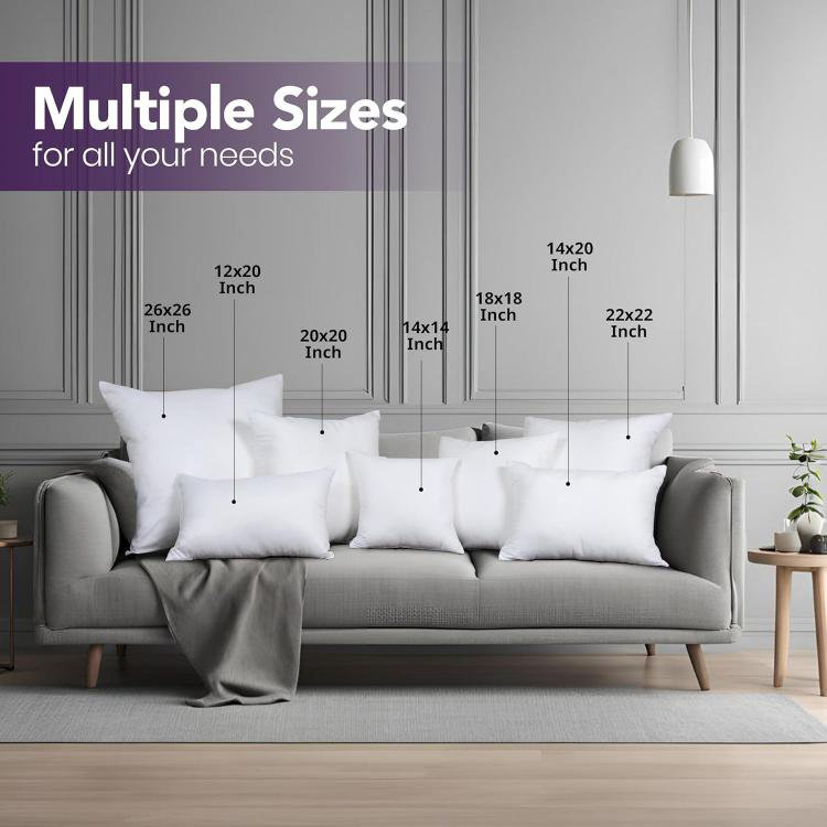 Coussins décoratifs (lot de 2), coussins décoratifs d'intérieur pour canapé, lit et canapé, 2, Rectangle H 20 po x l 12 po