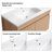 Vedat 23.81'' Single Bathroom Vanity with Solid Wood Top