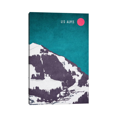Les Alpes by Kubistika - Wrapped Canvas Print