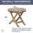 Table d'appoint en bois massif