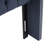 Upholstered Queen Headboard With Button Tufting And Double Nailhead Trim, Navy Upholstery, Adjustable Black Metal Legs, Horizontal Distance Between Predrilled Holes: 57.5 Elegant In For Bed, Legs-221634155