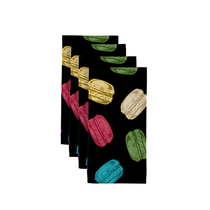 Elisabetta Polyester Abstract Square Napkin