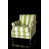 Mélange de polyester vert / blanc sélectionné