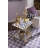 Violet Check Coupe Glass