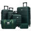 Ensembles de bagages Hardshell 6 pièces avec 2 sacs, valise de transport avec poignée et roues pivotantes doubles verrouillables, bagages légers de 16 po + 20 po + 24 po + 28 po