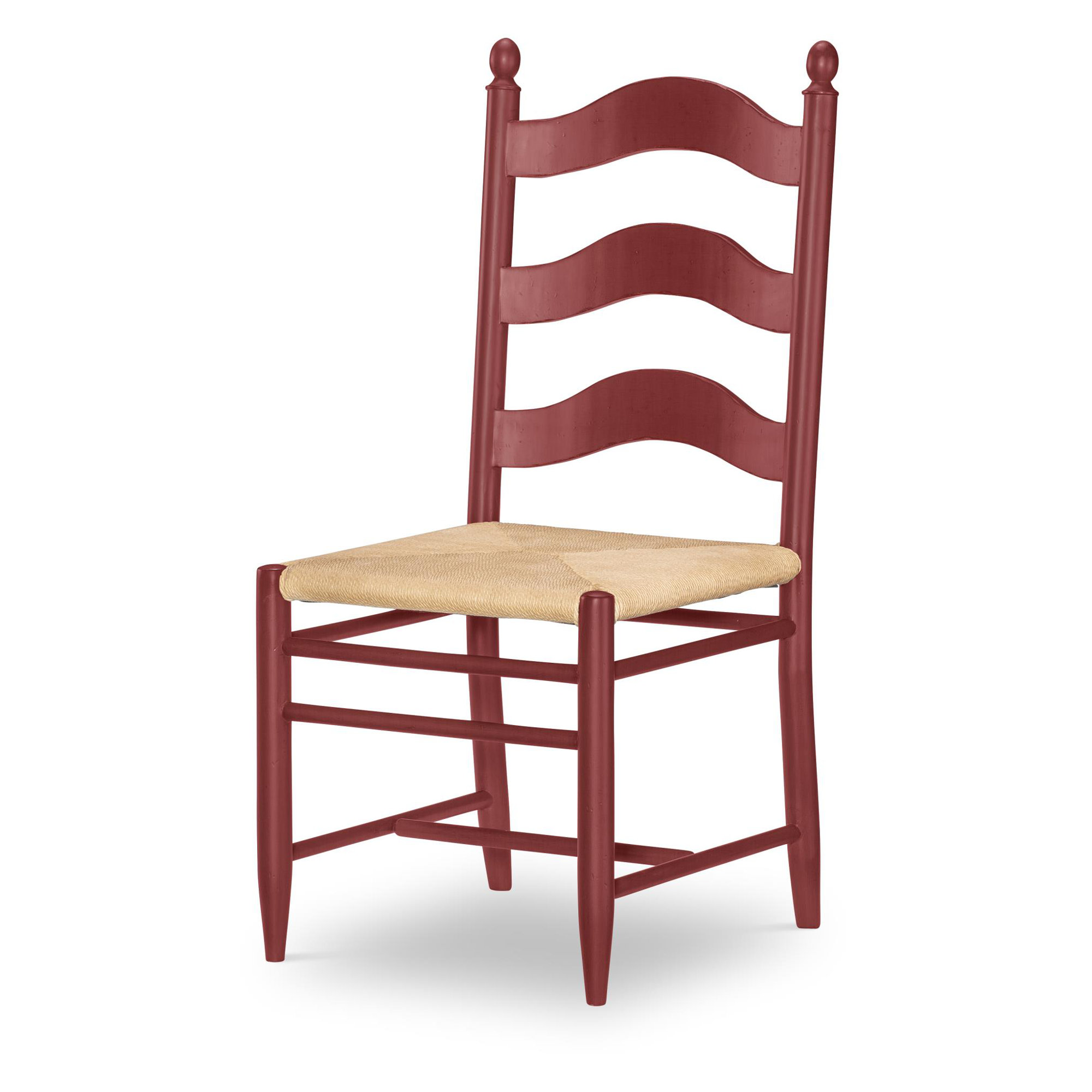 Country Living Ladder Back Side Chair, Red