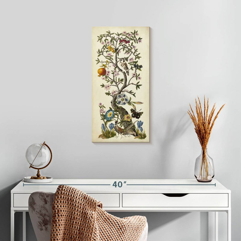 Chinoiserie Natura I, H 24 po x l 12 po