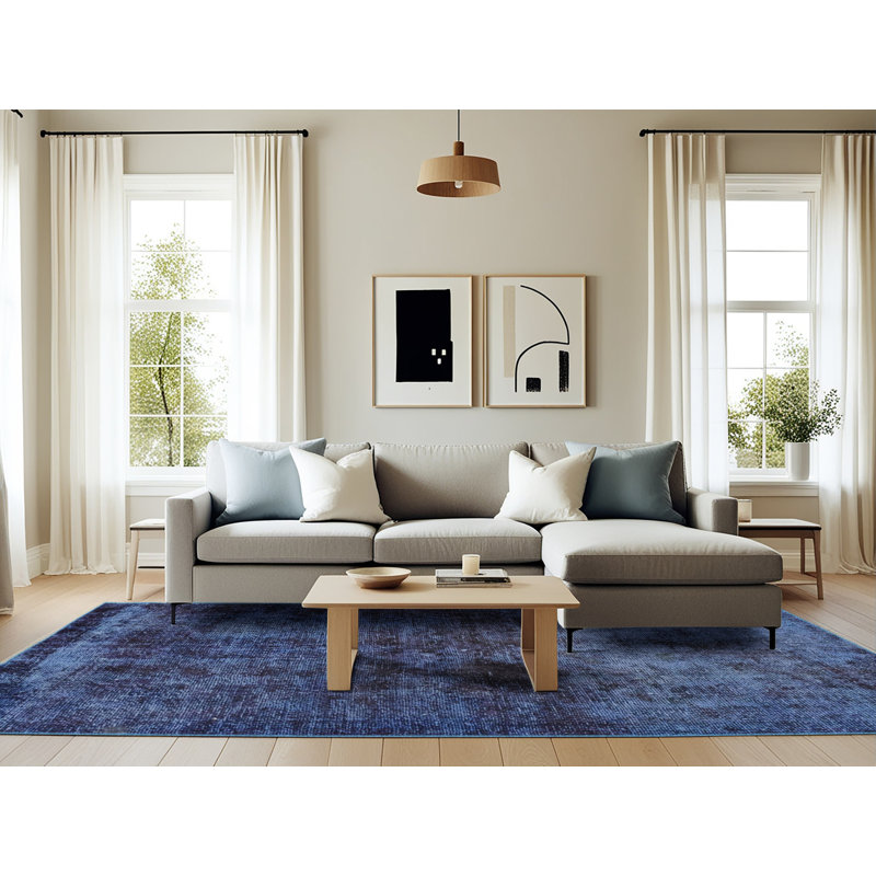 Tapis abstrait moderne de 1977, Rectangle 6 pi x 9 pi