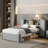 Platform Bed With Storage Headboard And Lockers