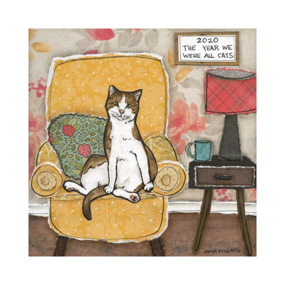 «We Were All Cats» par Jamie Morath - peinture sur toile tendue