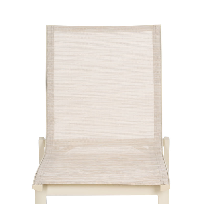 Patio Dining Side Chair, Beige