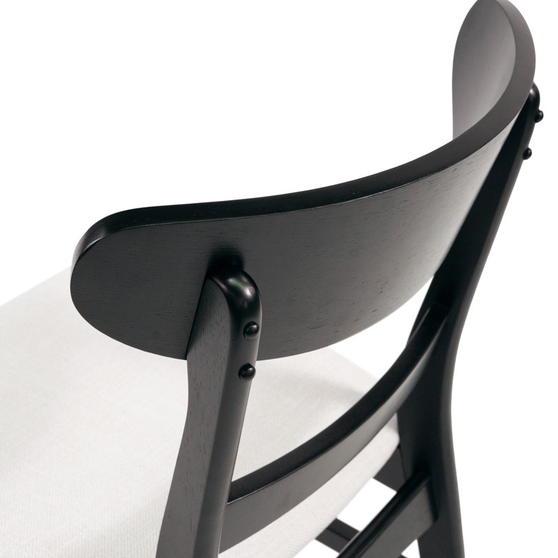 Ensemble de salle à manger en bois d'hévéa durable, élégance moderne de style Mid-Century, expérience culinaire douillette