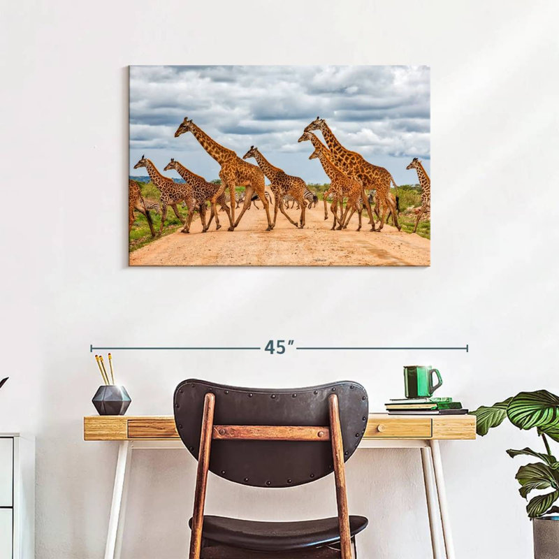 Girafes de Brampt, animaux de safari, H 24 po x l 36 po