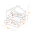 Lit en bois avec tablettes et 2 tiroirs-781314634