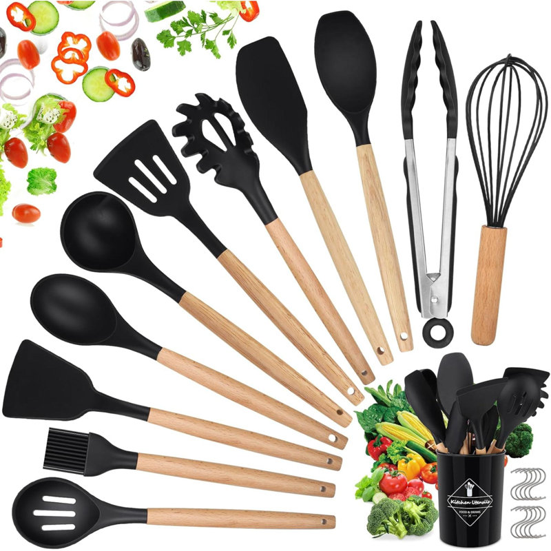 Rareweaves 22 Utensil Set, Black