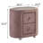 Upholstered 2-Drawer Nightstand