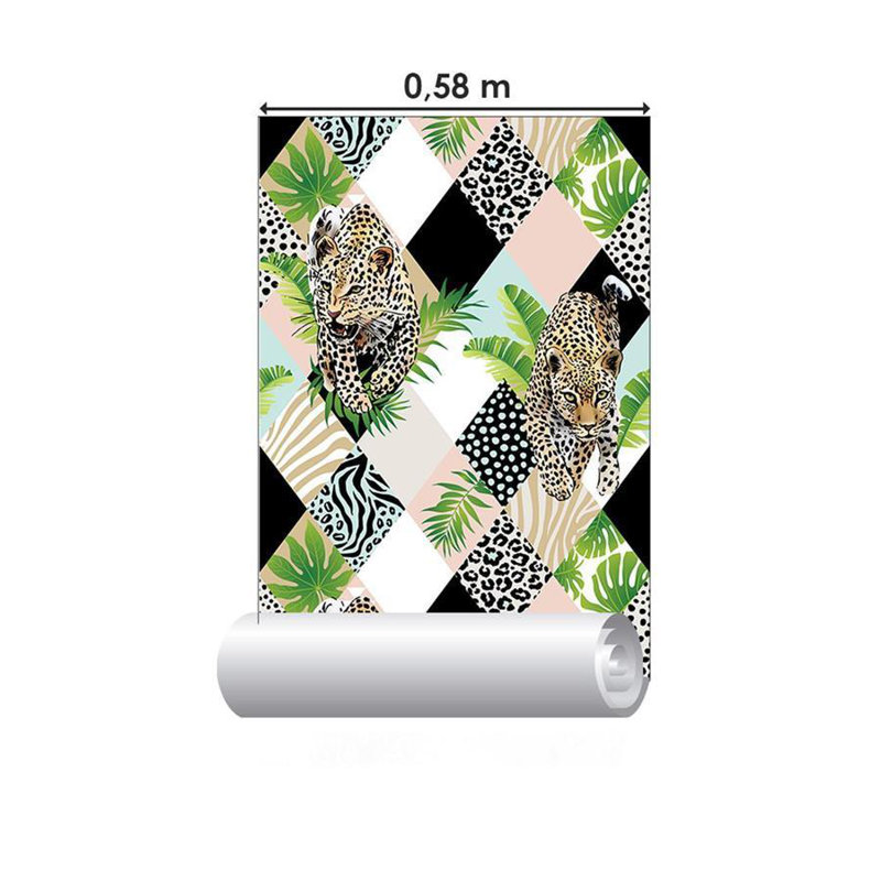 Rouleau de papier peint autocollant L 126 po x l 24 po Shue