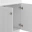 Évier utilitaire et armoire à lessive 28 "avec robinet à grande arche et évier en acier inoxydable Beckham, blanc