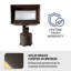 Projecteur extérieur à DEL en métal massif à basse tension-79111406-79111402
