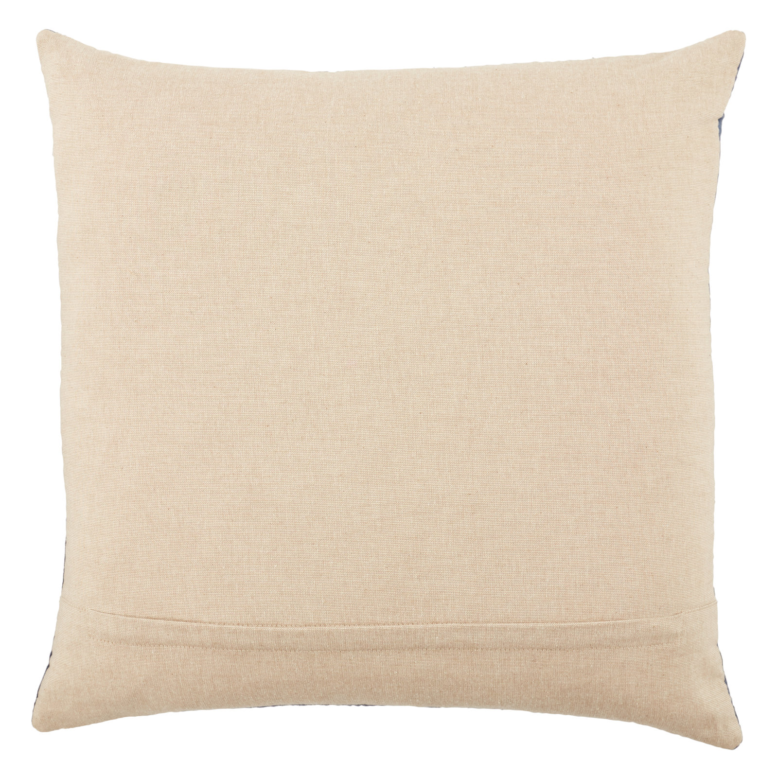 Ramona Square Cotton Pillow Cover & Insert, Mood Indigo/Silver/Ensign Blue, Pillow Cover Only - No Insert