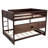 Queen Over Queen Bunk Bed Solid Pine Wood With Built-In Storage Shelves, Integrated Charging Station And Full-Length Guardrails-1825940291