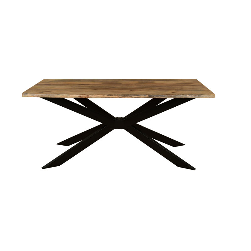 Rectangular Solid Mango Wood Dining Table, H76 x L175 x W90cm, Natural Wood