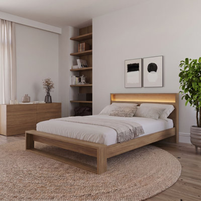 Gael Queen Size Headboard with Integrated Lighting