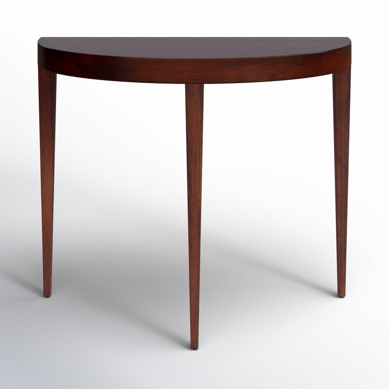 Ingrid Light Burl Console Table, Antique Cherry