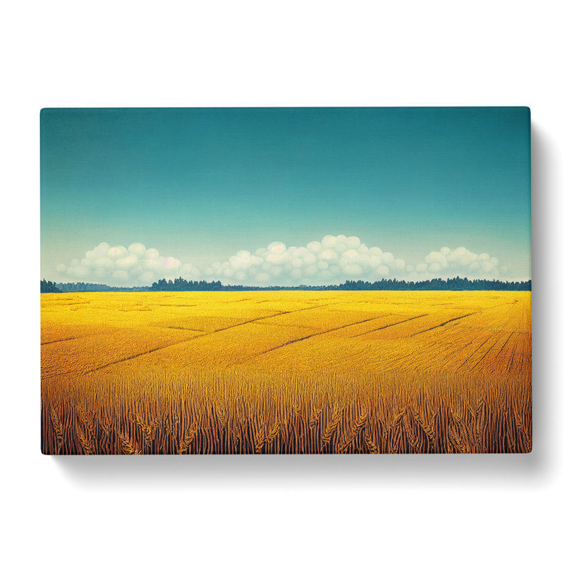 Stupendous Wheat Field - Wrapped Canvas, 40cm H x 60cm W x 3cm D