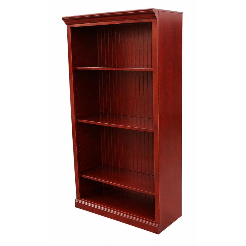 Bibliothèque standard Sherita, Rouge européen, (3 tablettes) H 60 po x l 32 po x P 14,25 po