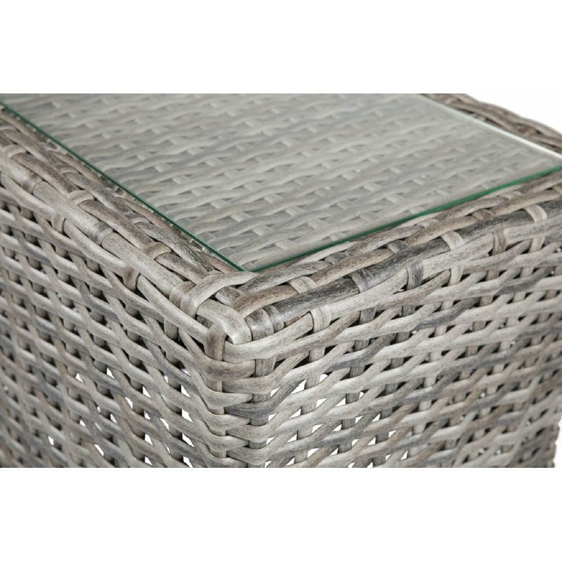 Bogic Square Wicker Outdoor Side Table , 22'' in. W 22'' in. D