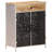 Sideboard 23.6" x 13.8" x 29.5" Rough Mango Wood & Iron