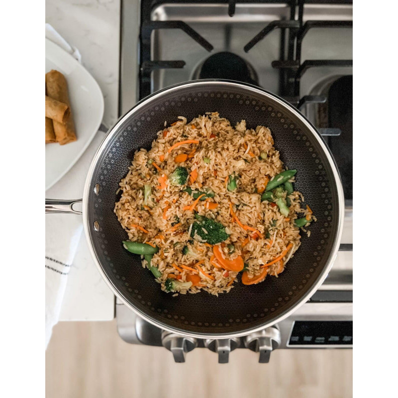 Wok en céramique antiadhésif 20,47 po